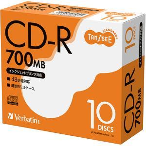 VERBATIM Verbatim SR80FP10T2 データ用CD-R 700MB 48倍速記録対応 スリムケース入10枚パック VERBATIM Verbatim SR80FP10T2 データ用CD-R 700MB 48倍速記録対応 スリムケース入10枚パック