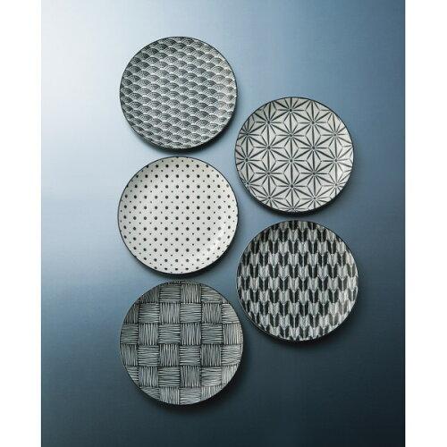 アワサカ ≪メーカー取寄≫【The modern Japanism】 komon ケーキ皿セット ギフト [日本製 美濃焼 食器 陶器] (aw0564546088012802)【入数:5】