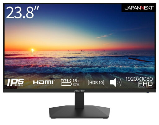 JAPANNEXT ジャパンネクスト JN-IPS238FHDR-C 23.8型 液晶 1920×1080 スピーカー搭載 HDMI1.4×2 USB タイプC JAPANNEXT ジャパンネクスト JN-IPS238FHDR-C 23.8型 液晶 1920×1080 スピーカー搭載 HDMI1.4×2 USB タイプC