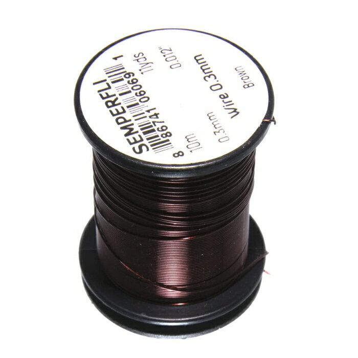 ティムコ センパーフライ ワイヤー 0.3MM ブラウン