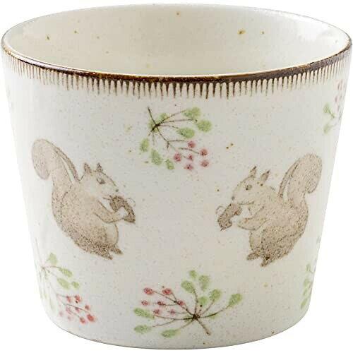 MINORUTOKI みのる陶器 【calme(カルム)】 フリーカップ リス[日本製 美濃焼 食器]オリジナル (clm064965583703273)【入数:10】