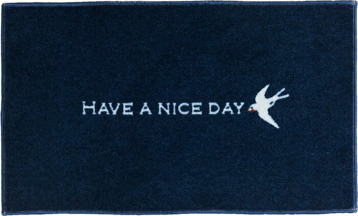 クリーンテックス kahou JPM-Indoor kahou HAVE A NICE DAY_navy 45×75cm【CD00004】