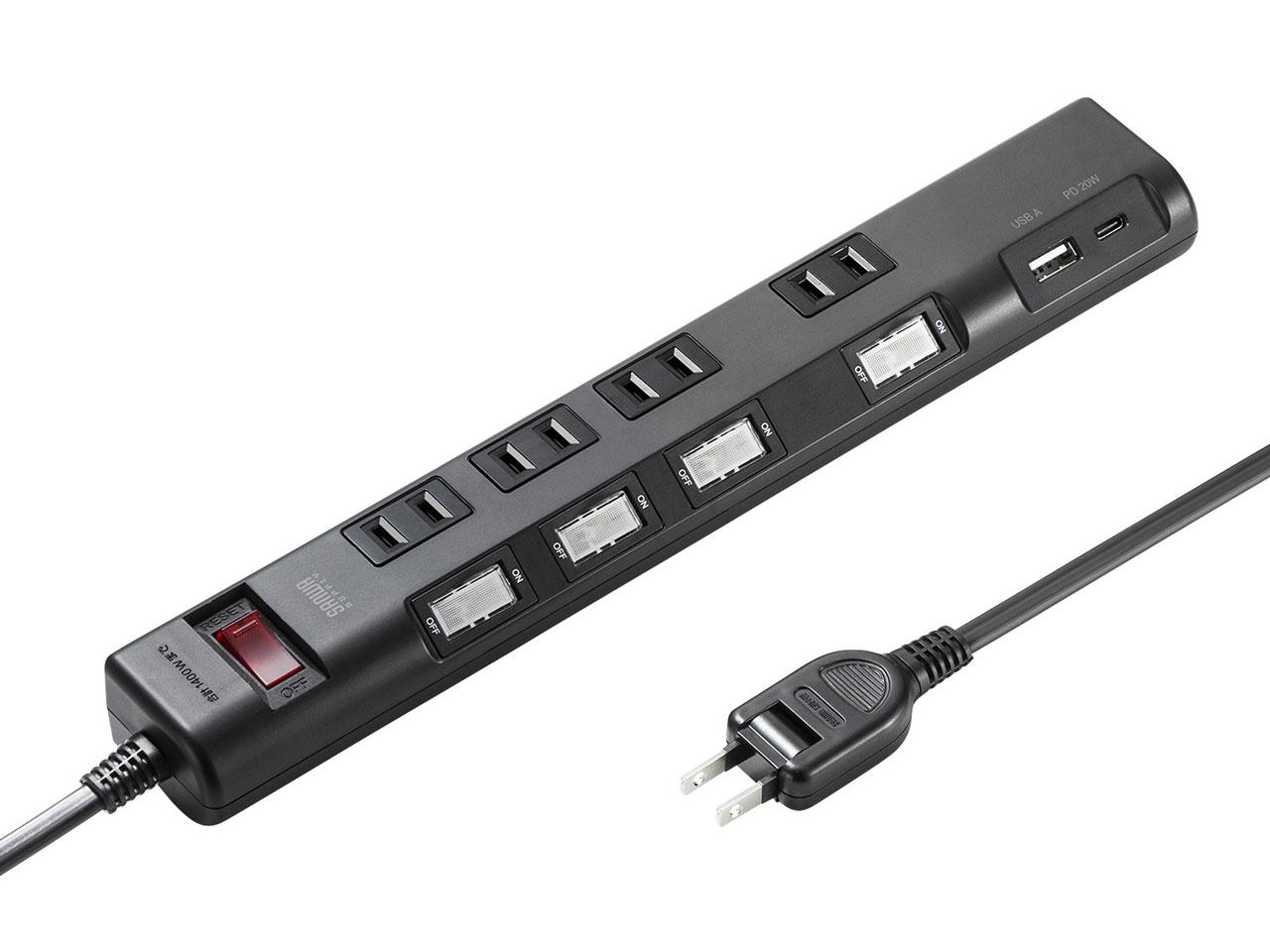 SANWASUPPLY ����掠�ץ饤 ���ť��å�(TAP-B107UC-1BK)