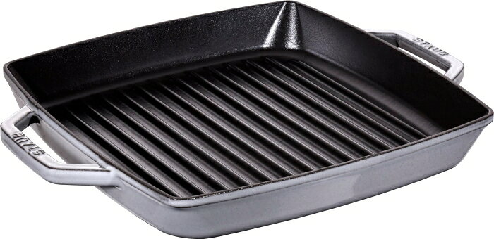 &nbsp;メーカー&nbsp;STAUB FONDERIE&nbsp;商品カテゴリ&nbsp;鍋・フライパン＞新着&nbsp;発送目安&nbsp;2日〜3日以内に発送予定（土日祝除）&nbsp;お支払方法&nbsp;銀行振込・クレジットカード&nbsp;送料&nbsp;送料無料&nbsp;特記事項&nbsp;&nbsp;その他&nbsp;●グリルで食材を焼くと、滴り落ちた脂がグリルの凹面に落ち、ジュッと焼かれて煙が出ます。●グリルの凸面へと上がった煙は食材を燻すので、単に焼き目がつくだけではなく、炭焼きのようなスモーキーな風味を食材にプラスします。