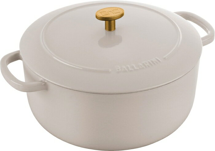 バッラリーニ(Ballarini) ベラモンテ ココット ラウンド24cm クリームホワイト【ABL7003】