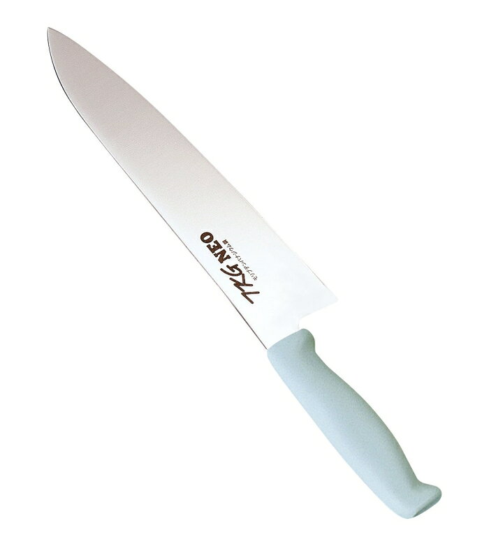 &nbsp;メーカー&nbsp;TKG テイケイジイ 遠藤商事&nbsp;商品カテゴリ&nbsp;調理器具＞包丁・ナイフ・はさみ&nbsp;発送目安&nbsp;2日〜3日以内に発送予定（土日祝除）&nbsp;お支払方法&nbsp;銀行振込・クレジットカード&nbsp;送料&nbsp;送料無料&nbsp;特記事項&nbsp;&nbsp;その他&nbsp;●特長ハンドルは抗菌加工が施され、衛生管理に最適。現場の声にもとずいた握りやすく、疲れない、滑りにくい耐久性抜群のハンドル。ハンドルカラーを6色用意。食材別に使用でき衛生管理ができます。熱湯殺菌(100°C20分):にも対応。インサート成型により口元からの水、雑菌の浸入を防ぎます。材質刀身:モリブデンバナジウム鋼ハンドル:エラストマー樹脂(ノバロン銀系無機抗菌剤配合):●耐熱温度:115°C