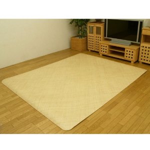 イケヒコ 籐カーペット 4.5畳 インドネシア産 あじろ織り 『宝麗』 261×261cm