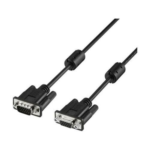 BUFFALO バッファロー ディスプレイ延長ケーブル D-sub15pin 5m ブラック(BDE50BK)