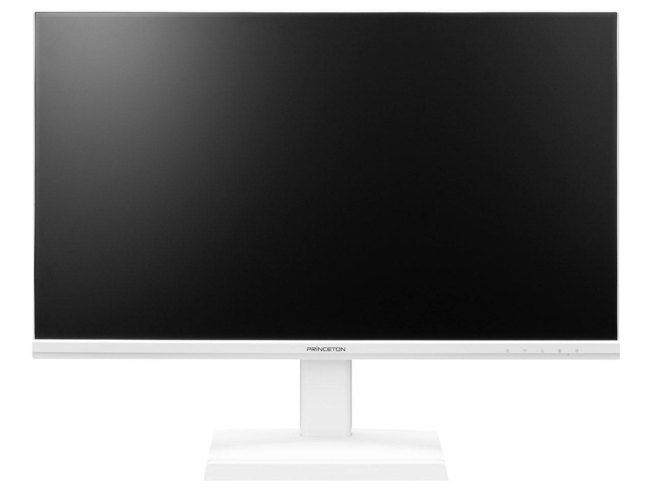 PRINCETON プリンストン PTF-B271W-WH 27.0型 広視野角パネル採用 ワイドカラー液晶ディスプレイ 1920×1080 スピーカー搭載 D-sub HDMI1.4 ホワイト系