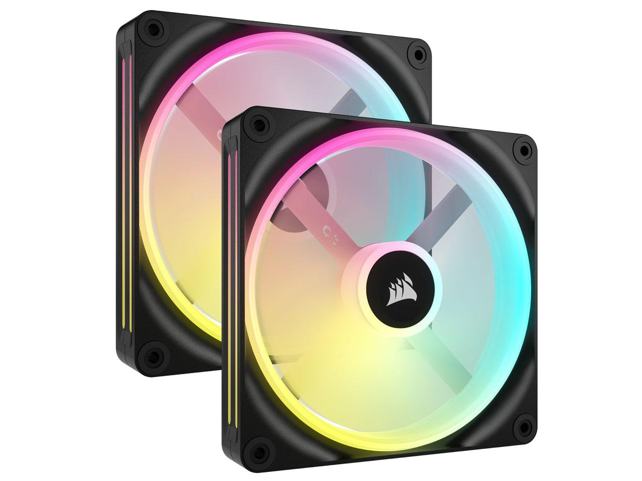 Corsair iCUE LINK QX140 RGB. 140mm Magnetic Dome RGB Fan. Starter Kit (CO-9051004-WW)