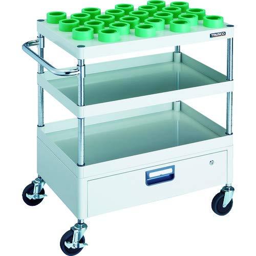 TRUSCO トラスコ中山 TRUSCO フェニックスワゴン 750X500 1段引出付 HSK63A W色