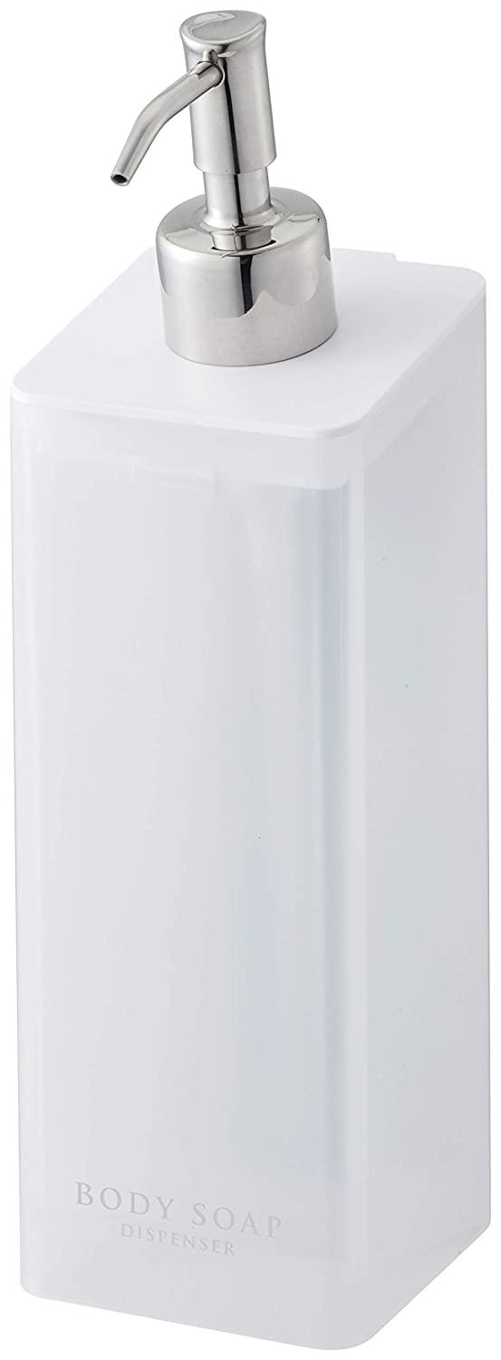 山崎実業(Yamazaki) マグネットツーウェイディスペンサー ボディソープ ホワイト 約W7XD9XH24cm ミスト ポンプ ディスペンサーボトル 4487