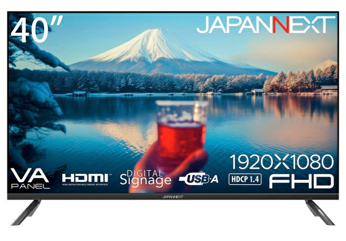 JAPANNEXT ジャパンネクスト JN-V40TFHD-U 40.0型 液晶 1920×1080 スピーカー搭載 HDMI1.4×2 コンポジット