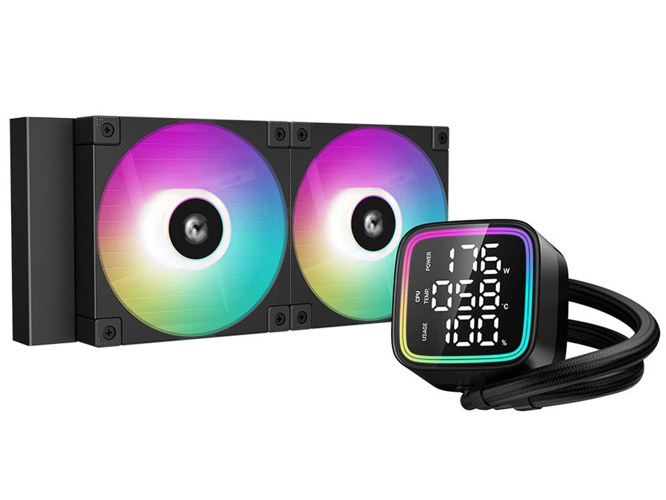 アスク RLD240BKMSNG1 水冷CPUクーラー 120mmファンx2 [LGA1700/1200/1155/1151/1150・AM5/AM4] LD240 R-LD240-BKMSN-G-1
