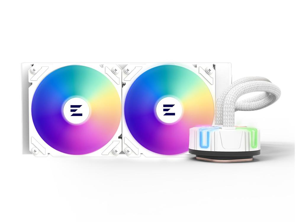 ZALMAN RESERATOR5Z24ARGBWT 水冷CPUクーラー 120mmファンx2 [LGA2066/2011-3/2011/1700/1200/1156/1155/1151/1150・AM5/AM4] Reserator5 Z24 ARGB White ホワイト