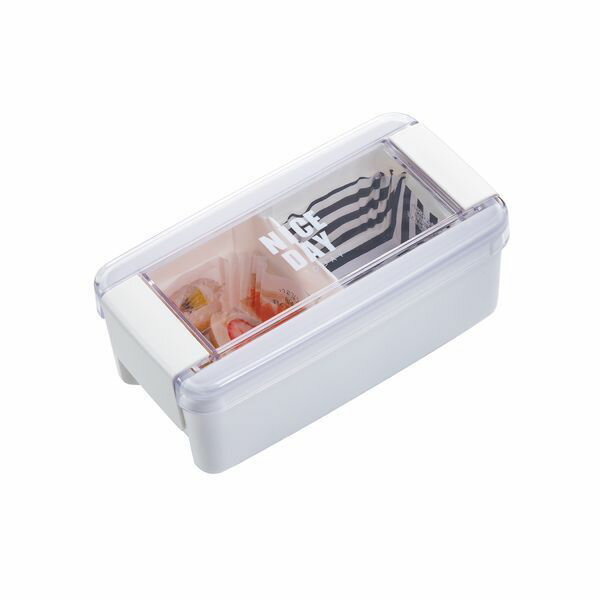 岩崎工業 弁当箱 ランチボックス 1段 520ml ホワイト イージーケア