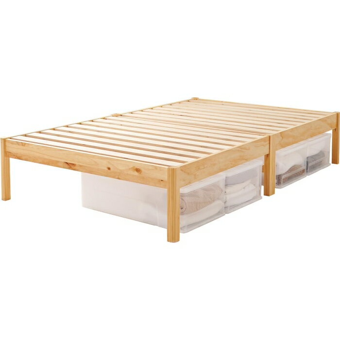 HAGIHARA 萩原 組立簡単 セミダブルベッド MB-5149SDNA ※北海道、沖縄、離島配送不可