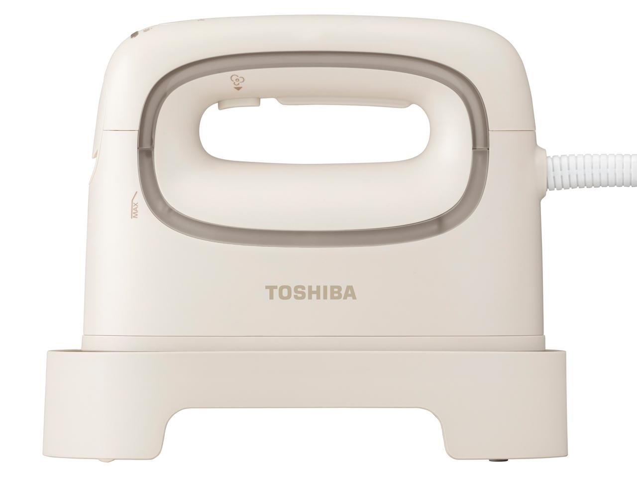 TOSHIBA 東芝 TASV70N 衣類スチーマー ベージュ TAS-V70-N [ハンガーショット機能付き]