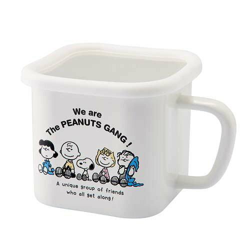 豊琺瑯(Yutaka Horo) 「スヌーピー」ホーローマルチスクエアポット/SNJ-2301 Enamel Kitchen wear (SNJ-2301)