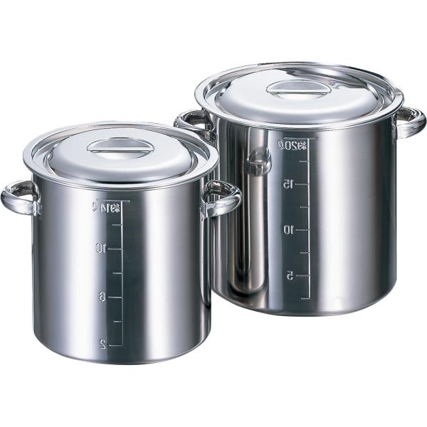 赤川器物製作所 AG 18-8目盛付寸胴鍋 51cm(104.0L) 1個