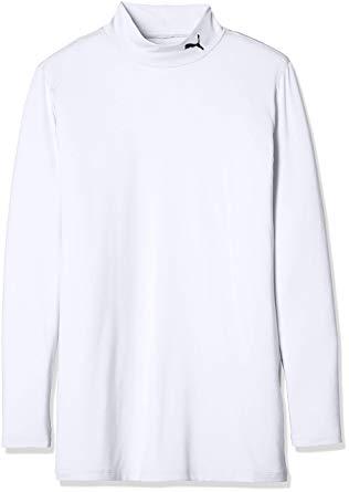 PUMA プーマ プーマ コンプレッション ジュニア モックネック LS 品番：656332 カラー：PUMA WHITE-PU（04） サイズ：120
