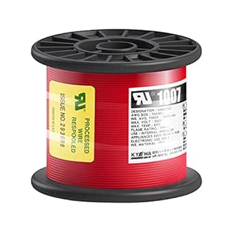 Other - 協和ハーモネット KYОWA UL耐熱ビニル絶縁電線 UL1007 AWG24 100M 赤 (UL1007AWG24100MRD 2490)