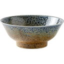 みのる陶器 ≪メーカー取寄≫【玉響-たまゆら-】砂地藍流し 210高台ラーメン丼[日本製 美濃焼 陶器 食「2022新作」 (a01394965583031086)【入数:2】