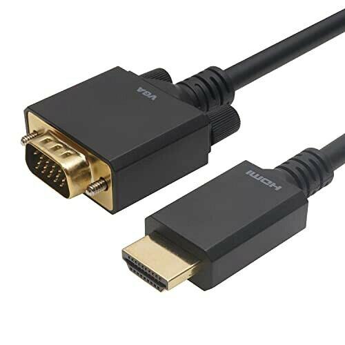&nbsp;メーカー&nbsp;HORIC ホーリック&nbsp;商品カテゴリ&nbsp;PCケーブル＞HDMIケーブル&nbsp;発送目安&nbsp;1週間以内に発送予定&nbsp;お支払方法&nbsp;銀行振込・クレジットカード&nbsp;送料&nbsp;送料無料&nbsp;特記事項&nbsp;&nbsp;その他&nbsp;[HDMIケーブル]新デザインを採用したHDMI→VGA変換ケーブル ◆ ■HDMIからVGAへ簡単接続 機器同士を本製品で接続するだけで、簡単にVGA端子を搭載したディスプレイなどへ映像出力が行えます。 ■最大解像度:1920x1080に対応 1920x1080/60p(Full HD)までの解像度に対応しており、幅広い機器でご使用が可能です。 ■3重シールド構造 ケーブルはノイズの影響を受けにくい3重シールド構造を採用しています。 ■金メッキ端子 ■無鉛ハンダ・OFC電材使用 【注意】 ※VGAからHDMIへの変換には対応しておりません。 ※音声信号の伝送には対応しておりません。