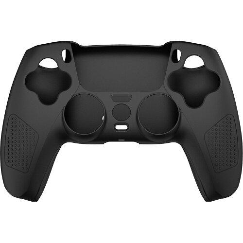 サイバーガジェット PS5用コントローラーシリコンカバー ブラック【CY-P5CRSC-BK】 サイバーガジェット PS5用コントローラーシリコンカバー ブラック【CY-P5CRSC-BK】