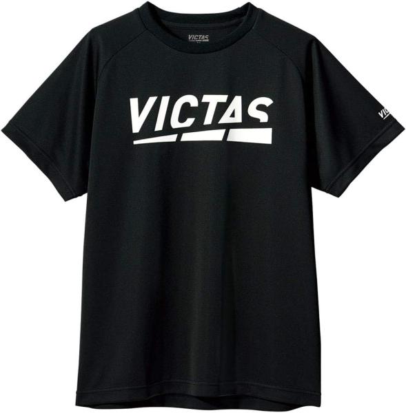 VICTAS(ヴィクタス) PLAY_LOGO_TEE (632101) [色 : BK] [サイズ : 140]