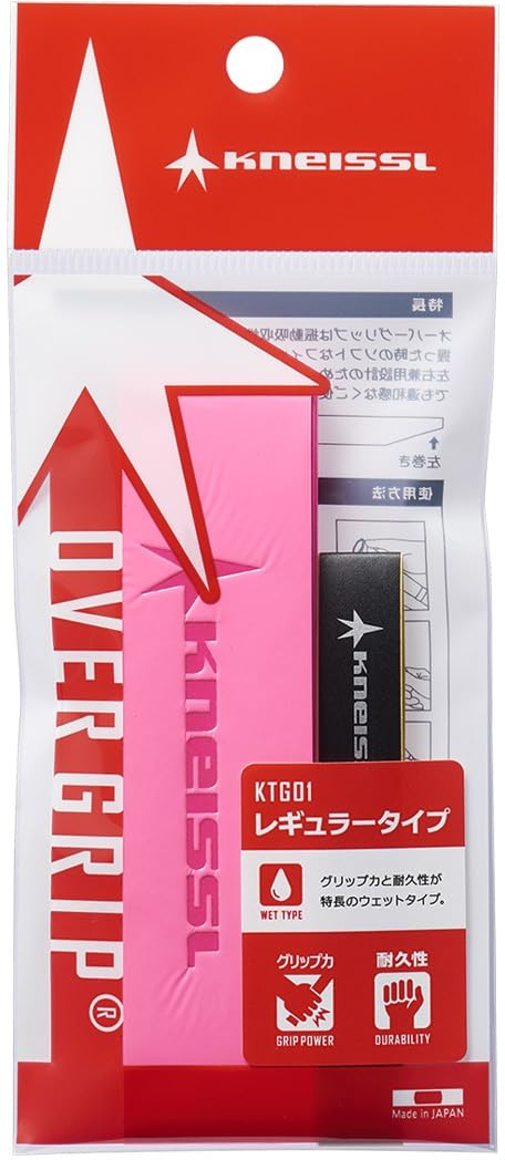 ゴーセン OVERGRIP_レギュラータイプ (KTG01) [色 : ピンク]
