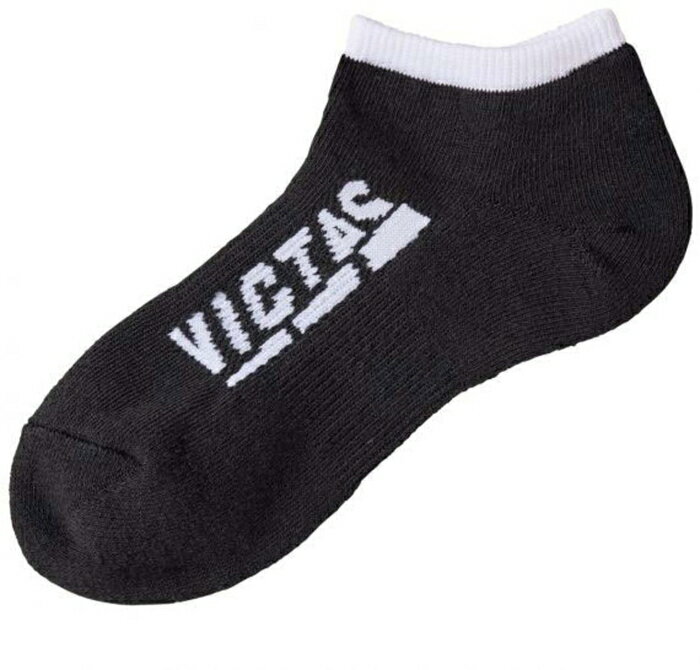 VICTAS(ヴィクタス) インステップサイドロゴアンクルソックス (662401) [色 : ブラック] [サイズ : XL]