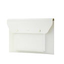 ELECOM エレコム パソコンケース/レザー収納ポケット付/14インチ/イエロー(BM-IBEM01YL-IL)(2)