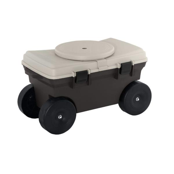 Rakuten - 中山福 ベストコ フィールドカート トレー 回転座面付 ブラウン 51×30.5×29.5cm MA-2223 ボタニカルスタイル