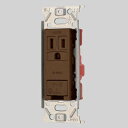 神保電器 アース付コンセント JEC-BN-5GE(チョコ)