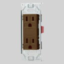 神保電器 接地Wコンセント JEC-BN-55G(チョコ)