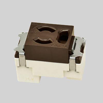 神保電器 抜止接地コンセント JEC-BN-9G(チョコ)