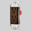 神保電器 接地Wコンセント JEC-BN-55GE(チョコ)