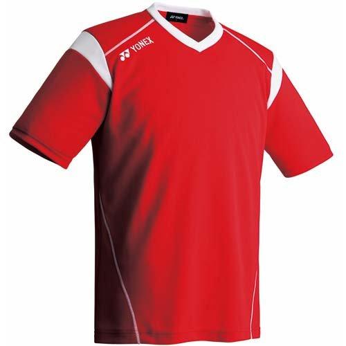 Rakuten - YONEX ヨネックス (FW1002/001)ヨネックス ユニゲームシャツSS　カラー：レッド　サイズ：O