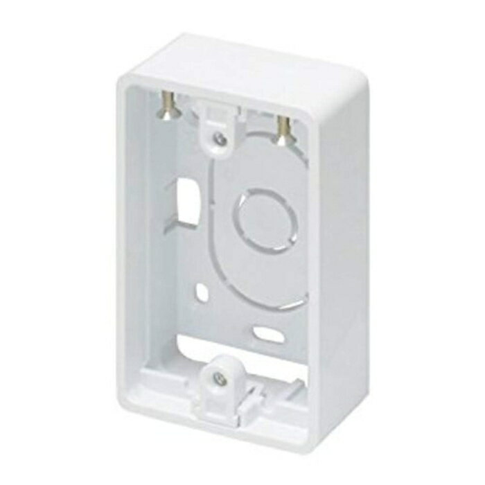 マサル工業 エフモール用BOX1個用超浅　SFBTA13 1コチョウアサBOX ミルキー