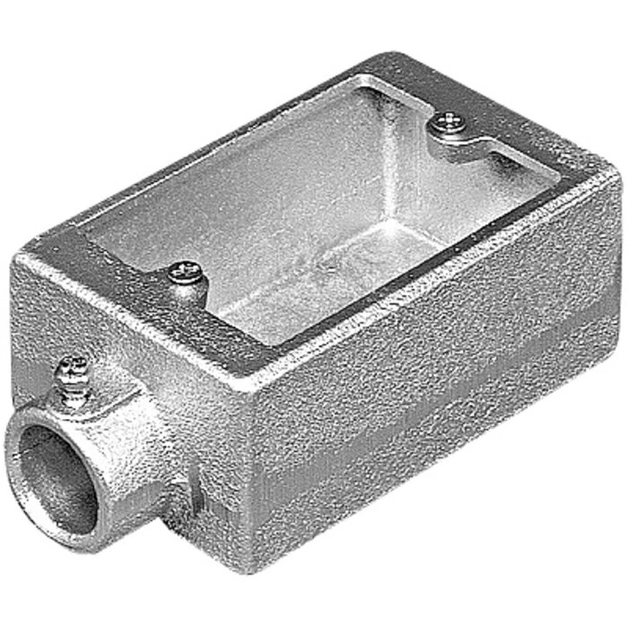 外山電気 ねじ無角1個用一方出溶融亜鉛　TCS11Z22 ネジナシ カクBOX 1コヨウ 1ホウデ HDZ