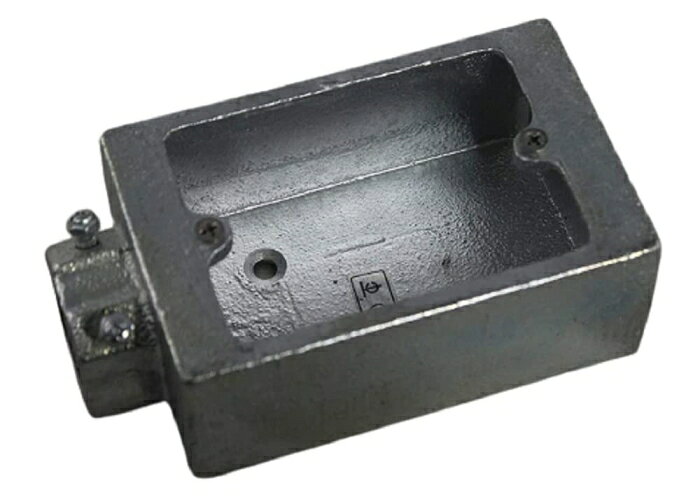 外山電気 ねじ無角1個用一方出溶融亜鉛　TCS11Z28 ネジナシ カクBOX 1コヨウ 1ホウデ HDZ