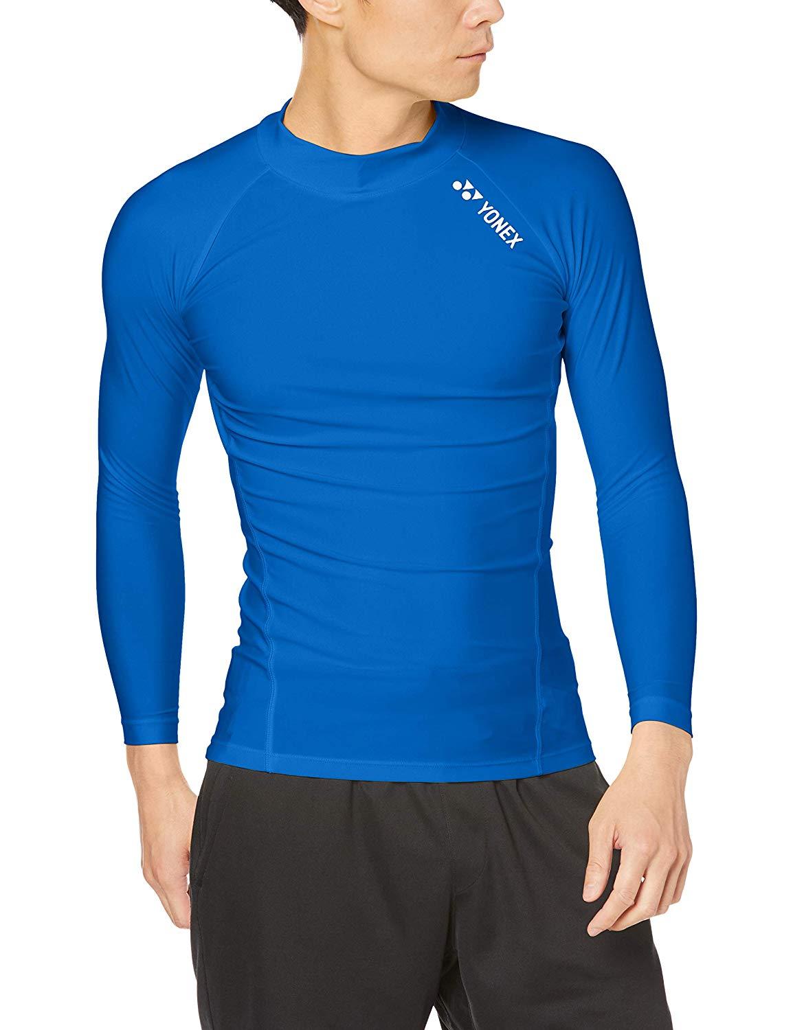YONEX ヨネックス ユニハイネックナガソデシャツ (STBF1015) [色 : ブルー] [サイズ : M]