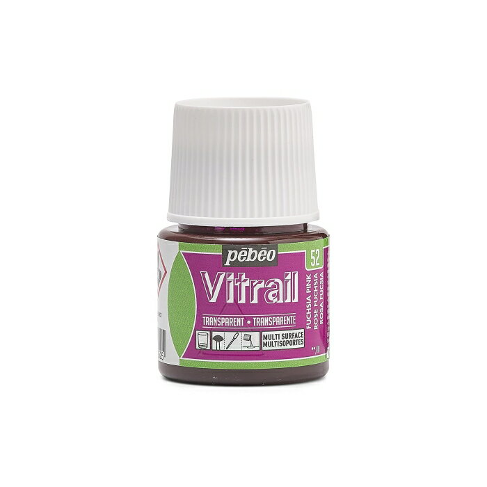 ぺべオ(Pebeo) ペベオ(Pebeo) ガラス用溶剤系絵具・観賞用 ヴィトラーユ 45ML フクシアピンク52