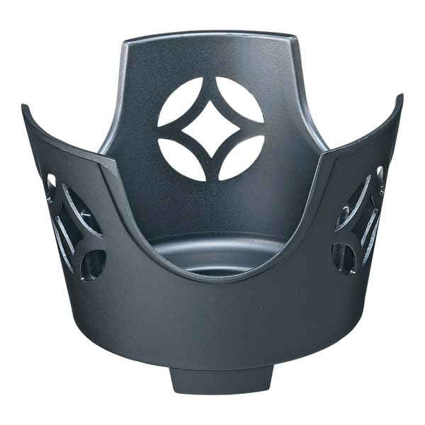 マイン 丸こんろ　七宝黒（大）M10−795【QKV8501】