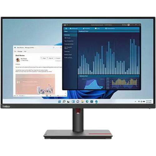 LENOVO レノボ 63A9GAR1JP 27.0型 ThinkVision T27p-30 液晶 3840×1600〜2160 DisplayPort HDMI USB タイプC ブラック系