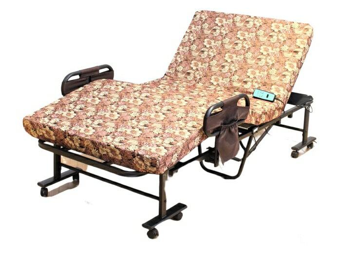 ビータ(Vita) 寝心地選べる折畳電動ベッド花柄硬質セミシングル 【TAN-263コウシツSS HANA】