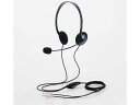 ELECOM エレコム HSHP14SBK ヘッドセット マイク付き ヘッドホン 有線 3.5mm 3極×2接続 ステレオ オーバーヘッド 軽量 小型 ミュート...