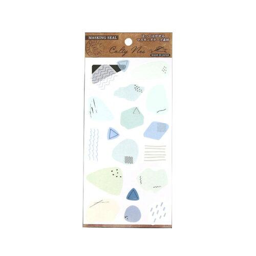カミイソ産商 Calty Neo 和紙マスキングシール Plain blue (J-208)【入数:20】