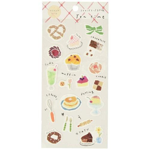 カミイソ産商 田村美紀 マスキングシール Tea time (J-236)【入数:20】